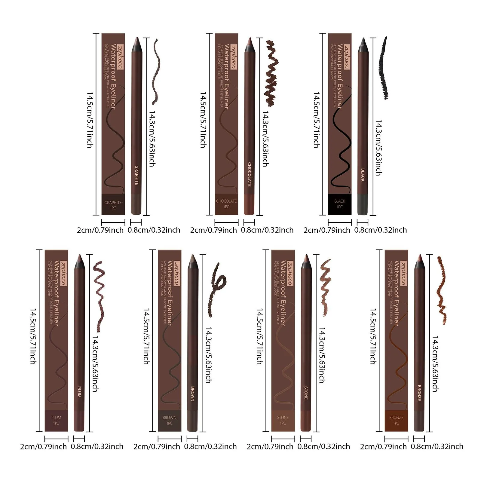 คอลเลกชันดินสออายไลเนอร์ Smooth Creamy Gel - กันน้ำ ติดทนนาน ไม่เลอะเลือน อุปกรณ์แต่งตาแบบมืออาชีพ — image 7