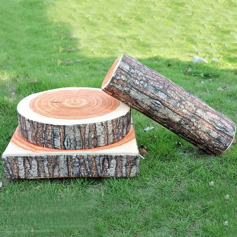 Stump หมอนสร้างสรรค์จำลองสูงรอบ Stump/กระดานไม้/คณะกรรมการตัดการสร้างแบบจำลองเบาะหมอนน่ารัก — image 2