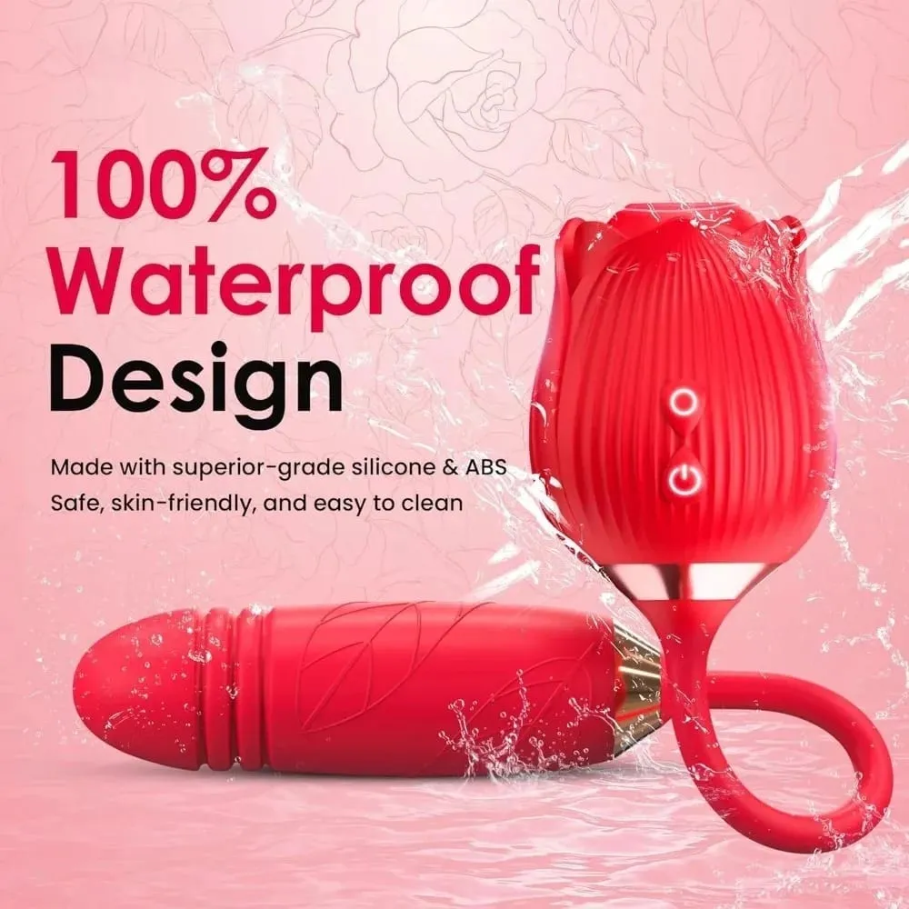 Powerful Rose Sucking Vibrator for Women G-Spot Licking Clitoris Stimulation Female Sucker Vagina Nipple Massager Adult Sex Toys — image 6