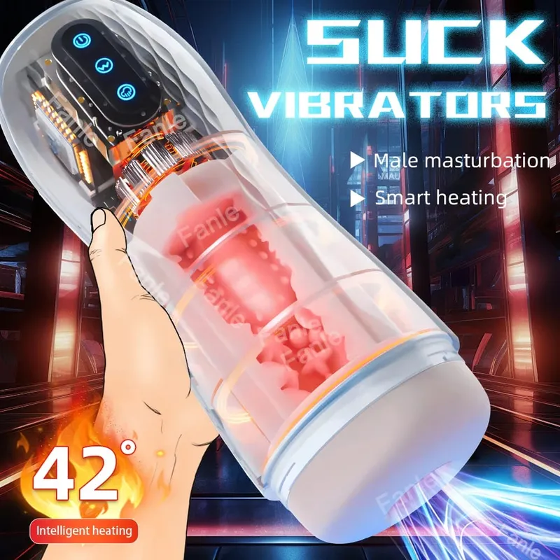 Automatische Männlich Saugen Masturbator Vibration Blowjob Maschine Heizung Masturbation Tasse Sex Spielzeug Erwachsene für Männer Masturbieren Liefert — image 2