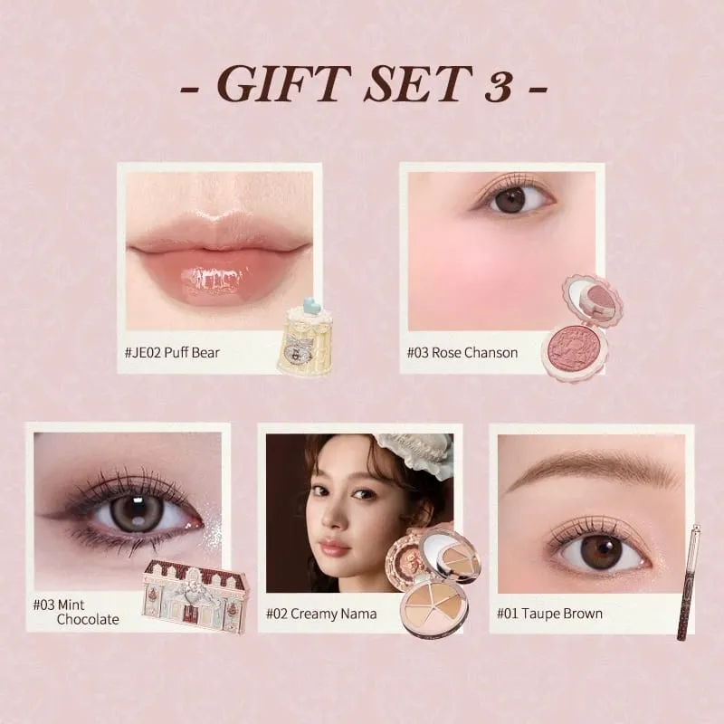 Set Kado Rias Koleksi Flower Knows The Sweetie Bear Termasuk Eyesahdow + Lip Jelly + Pensil Alis + Concealer + Blush On — image 5