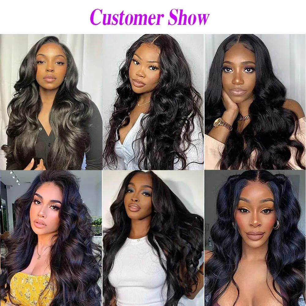Body Wave Seamless Clip In Real Human Hair Extensions 8PC/Set Natural Brazilian Remy Hair Clip In Extension Full Head 16-32inch — image 3