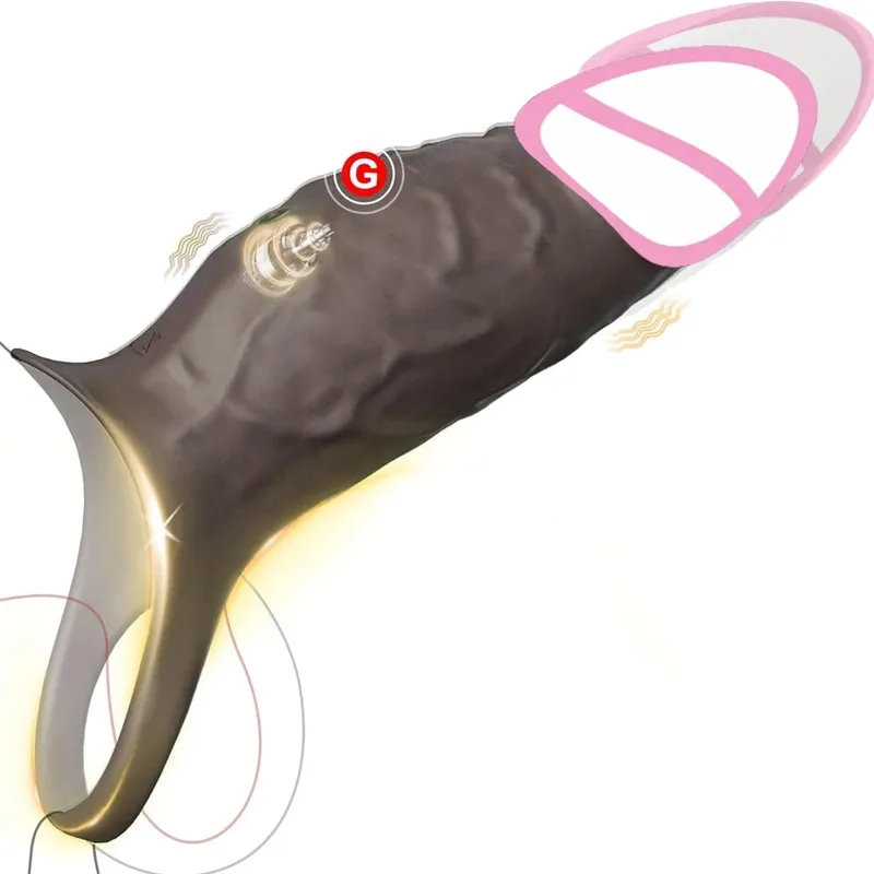 Preservativi di Silicone Per Gli Uomini Cazzo Eiaculazione di Ritardo Giocattoli Del Sesso Potenziatore Del Pene Extender Preservativo Riutilizzabile Sexmachine Maturbatore Maschile
