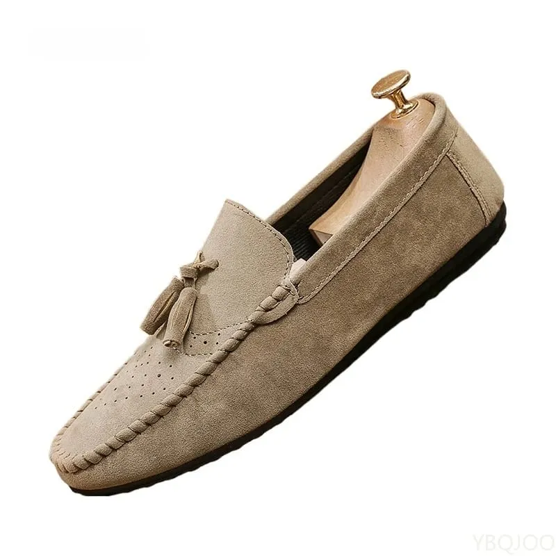 Lässige Lederschuhe für Herren, weiche Sohlen, faule Loafer zum Fahren, vielseitige, trendige Flats, modische, leichte Herrenschuhe, Zapatos für Damen — image 6