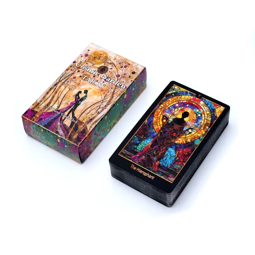 Cosmic Garden Tarot Cards Tarot Deck Fortune Telling Game Card Divination Fate Party Oracle CardBoard Game Family Party Game
