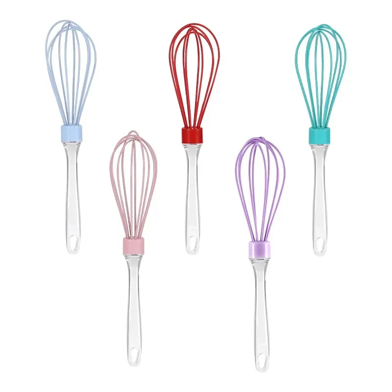 1 PC 10 นิ้วคู่มือโปร่งใสซิลิโคนไข่ Beater เค้กครีมผสมไข่เบเกอรี่ Gadget — image 6