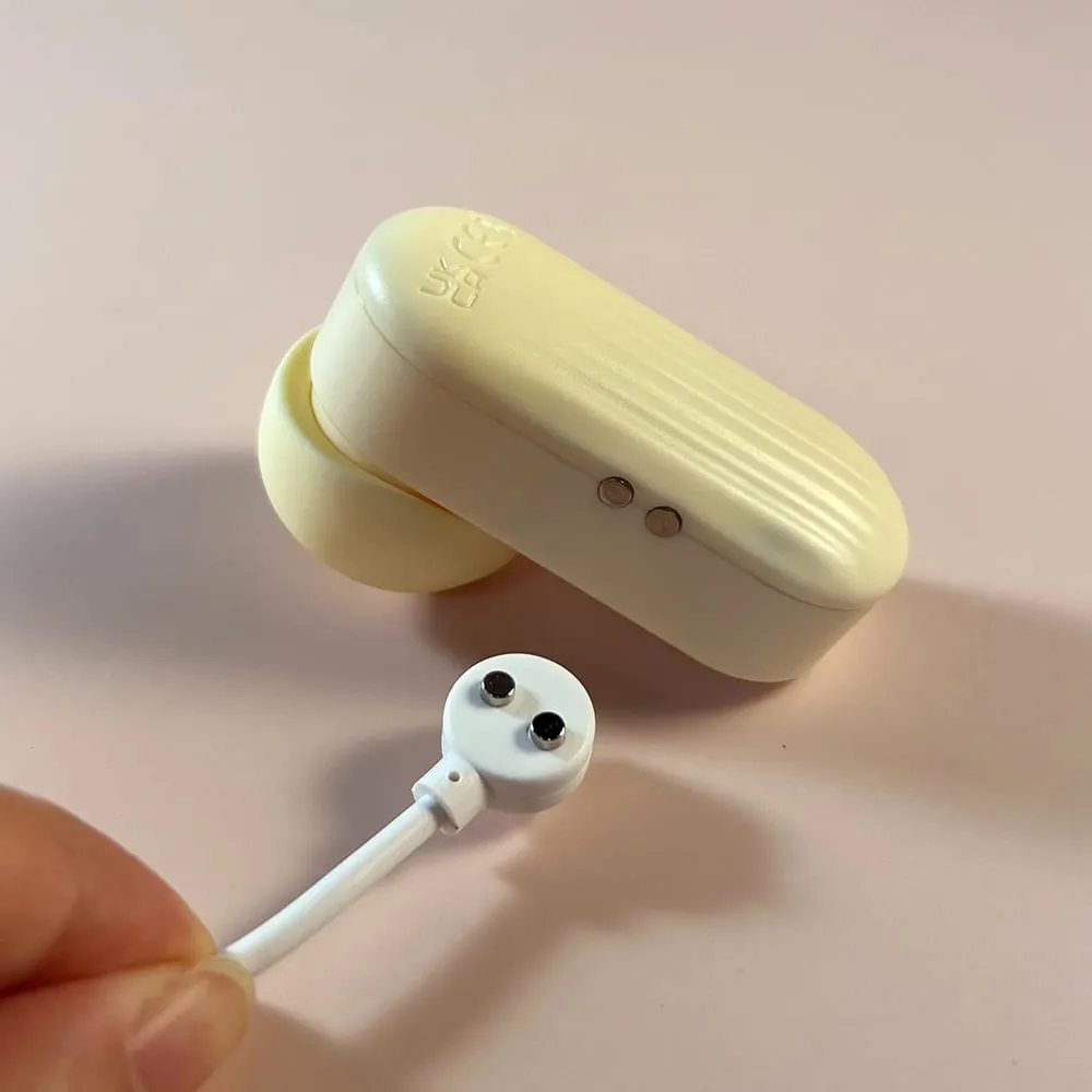 Dream Vibe Echo 2-v-1 Mini přísavka do uší ve tvaru žlutého vibrátor na klepání a sání Sexuální hračka pro ženy Masážní přístroj bradavek klitorisu — image 5