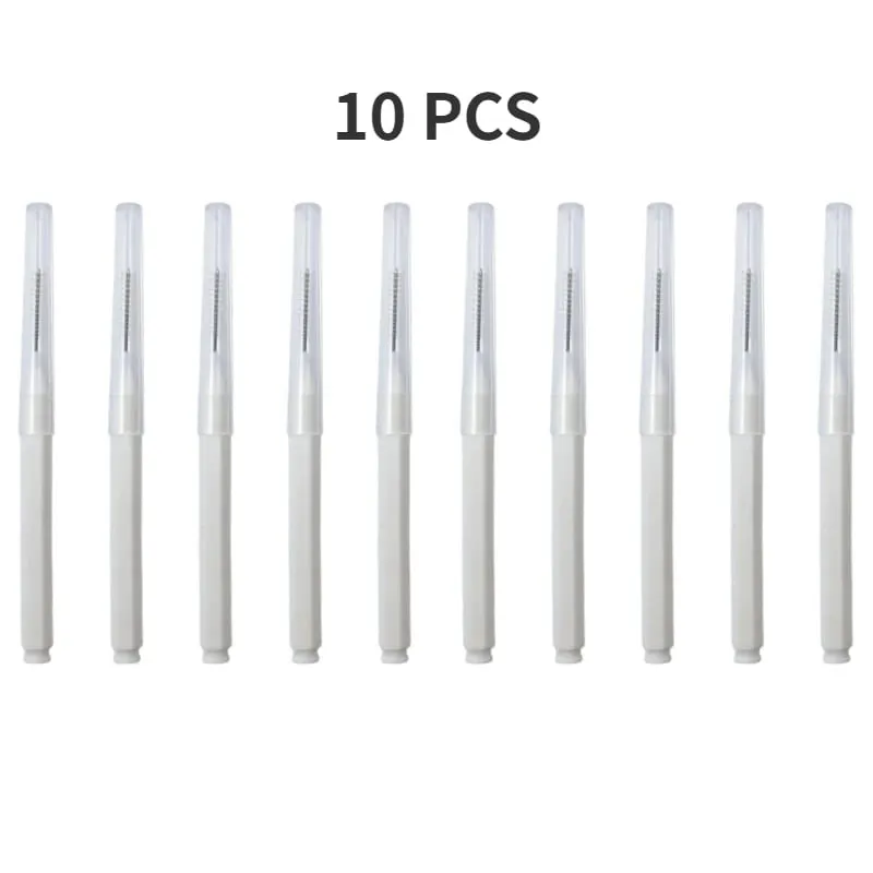 5/10/50PCS 미니 눈썹 브러쉬 눈썹 파마 브러쉬 일회용 눈썹 리프팅 브러쉬 구부릴 수있는 마이크로 속눈썹 브러쉬 애플리케이터 도구 — image 15