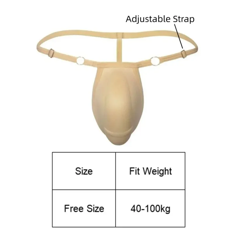 T-back Push Up Spons Cup Pad Thongs Verstelbare 3D Gewatteerde Slips Naadloze Lage Taille Mannen Shapewear Mannen Slipje Accessoires — image 6