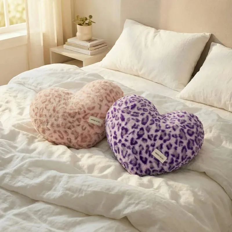 Oreiller imprimé léopard 40x35cm, peluche douce et chaude, coussin de canapé, cadeaux romantiques de la saint-valentin, décoration de maison pour 2026 — image 4