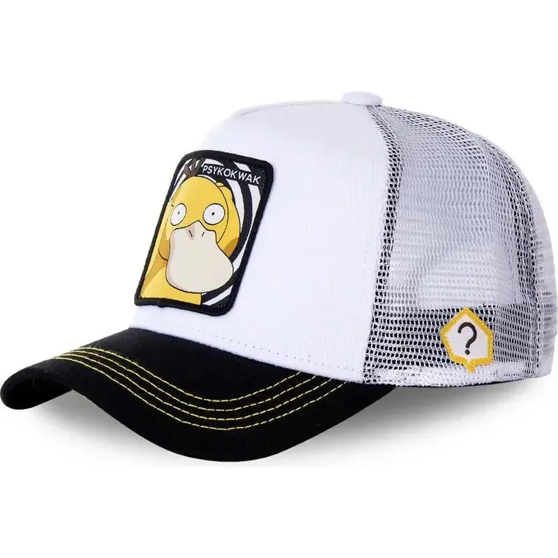 Pokemon Berretto da baseball ricamato di alta qualità Pikachu Gengar Snorlax Psyduck Anime Cappello in rete traspirante regolabile Regali Cosplay — image 2