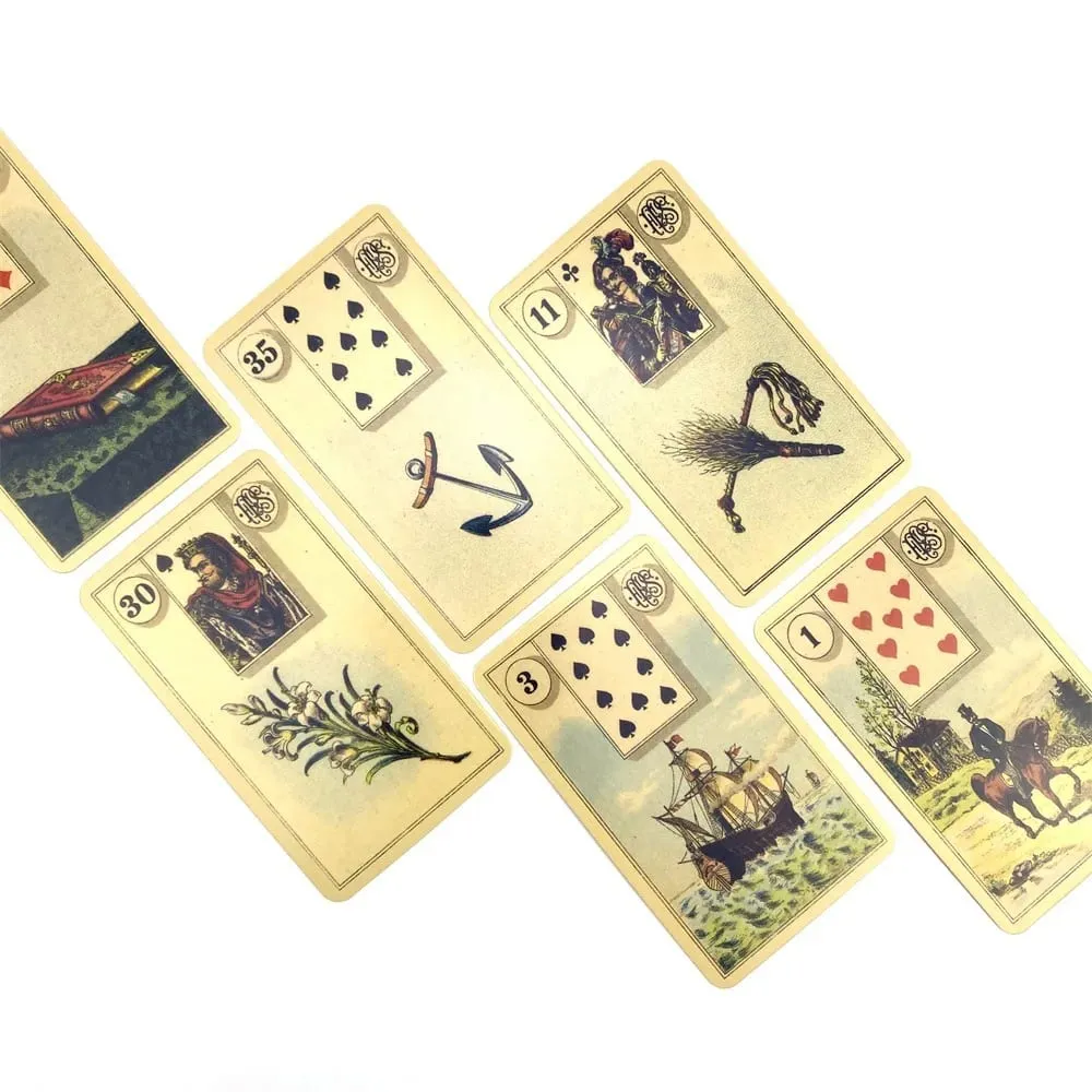 Grand Tableau Lenormand Oracle สำรับเกม Borad สำรับการทำนายภาษาอังกฤษ 36 เกมพร้อมคู่มือกระดาษ — image 5