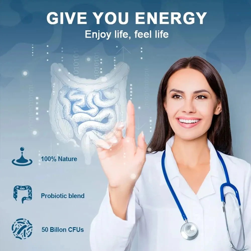 Probiotics + Prebiotics - Improve Digestion & Immunity Relieves Constipation Colon Detox Support Intestinal Health Supplement — image 4