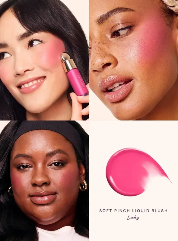 Rare Beauty Liquid Blush Natural Glow เกลี่ยง่าย ในขณะที่ Velvet Blush Stick กันน้ำ กันเหงื่อ น้ำหนักเบา แต่งหน้าติดทนนาน — image 16