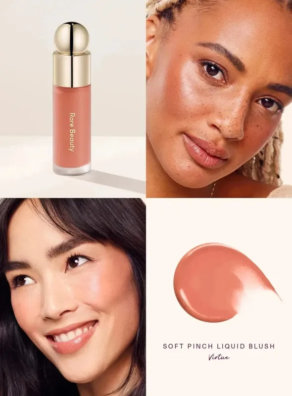 Rare Beauty Liquid Blush Natural Glow เกลี่ยง่าย ในขณะที่ Velvet Blush Stick กันน้ำ กันเหงื่อ น้ำหนักเบา แต่งหน้าติดทนนาน — image 19