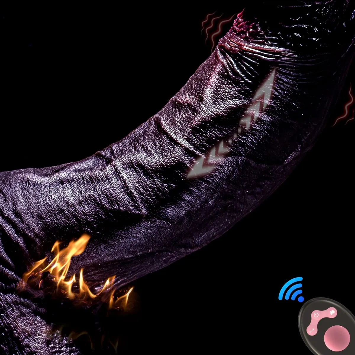 Vibrador realista telescópico homem pau empurrando vibratório pênis grande galo girando brinquedo sexual para mulher realista pênis vibrador — image 1