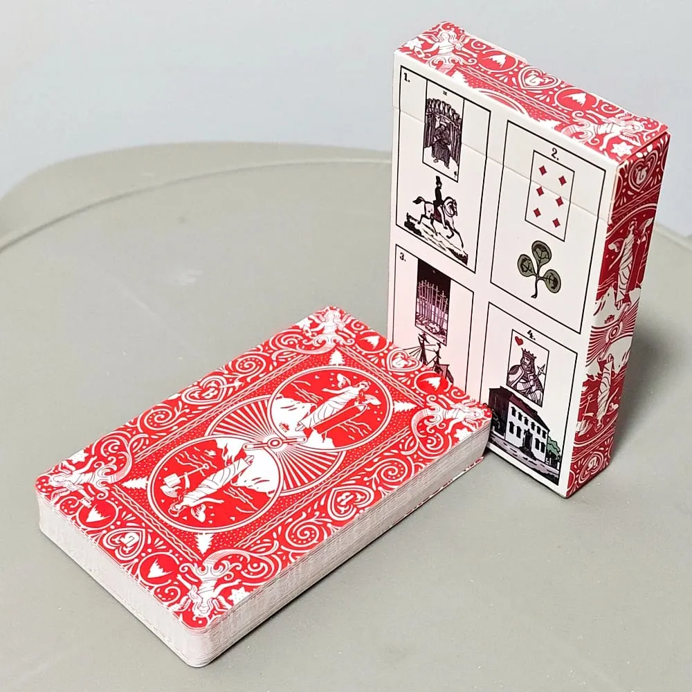 The New York Lenormand Deck – 9*6 ซม. ประวัติศาสตร์ 36 การ์ด Divination Deck สไตล์วินเทจ Cartomancy การ์ด double - embossed — image 4