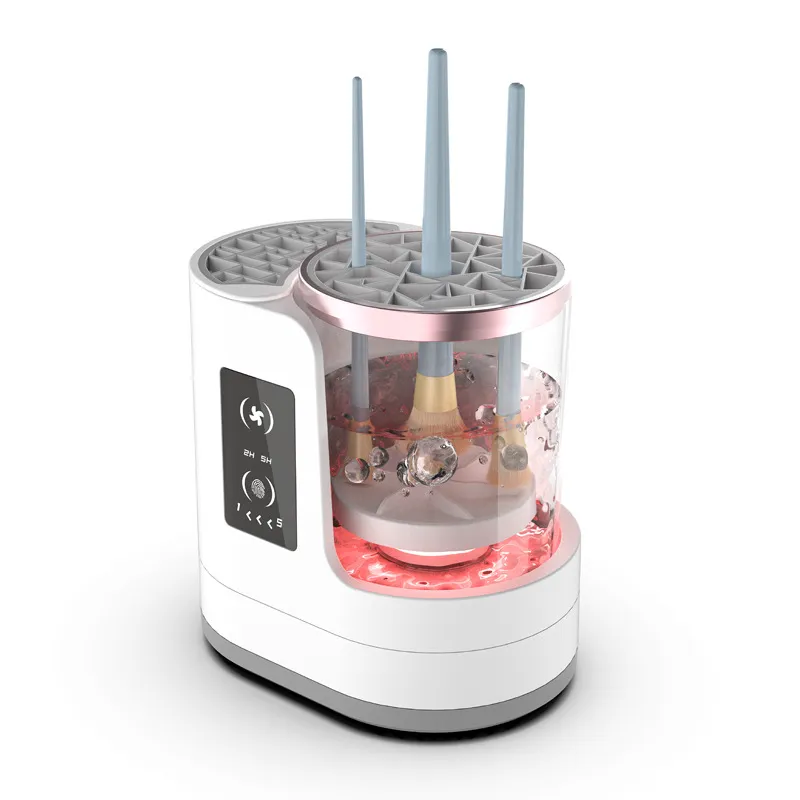 High-end 3 in 1 USB Electric Makeup Brush Cleaner Machine Automatic Cleaning Quick-Drying Tool Cosmetics Brush Washer — image 1