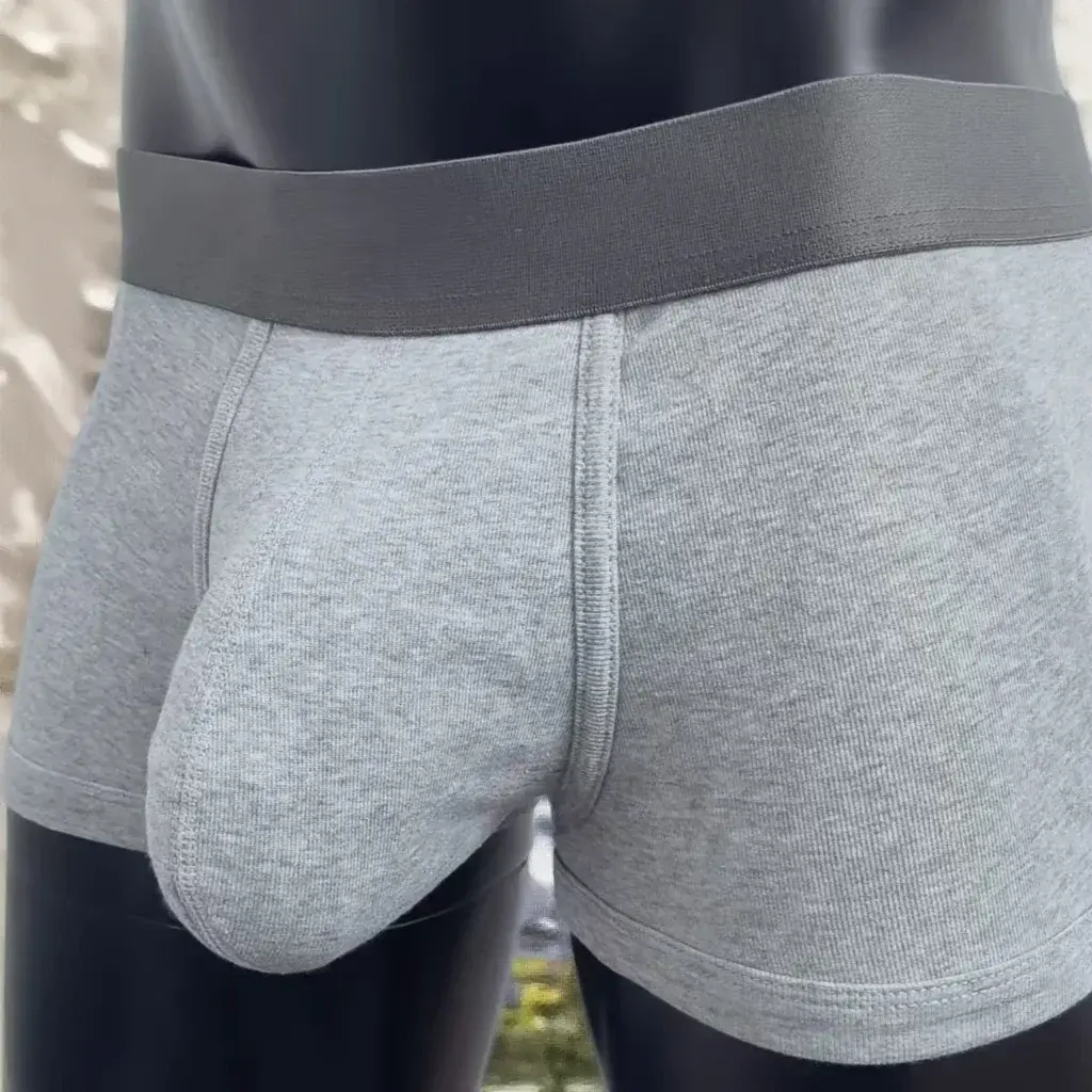 Mens Extra Larger Pouch Premium Cotton Boxer Briefs Super Breathable Underwear Sexy Comfortable Trunks Soft Hot Selling 2026 New — image 1