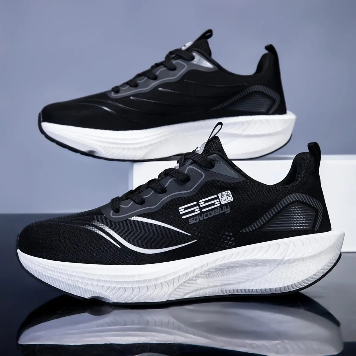 Marathon Men Running Shoes Carbon Board Speciality Casual Sneakers Breathable Sports Trainers Lightweight Women Athletic Sneaker — image 3