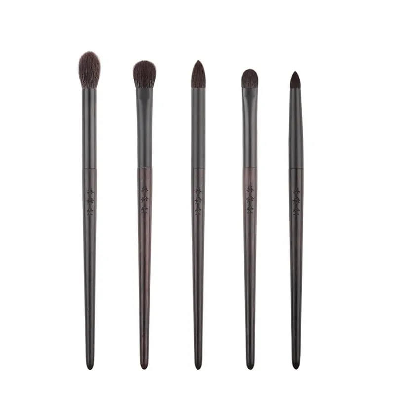 Q1-1 Professional Handmade แปรงแต่งหน้าชุด Ultra-Soft Saibikoho ผมแพะอายแชโดว์ผสมแปรงเครื่องสำอางค์ Make up Brush — image 6