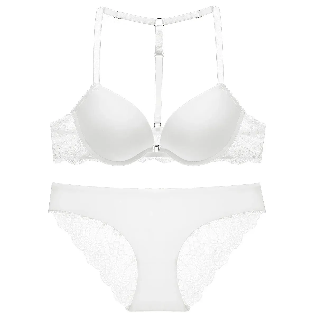 Bequemes Push-up-BH-Set für Damen mit Schnalle vorne und Schultergurt, sexy Dessous für Damen — image 2