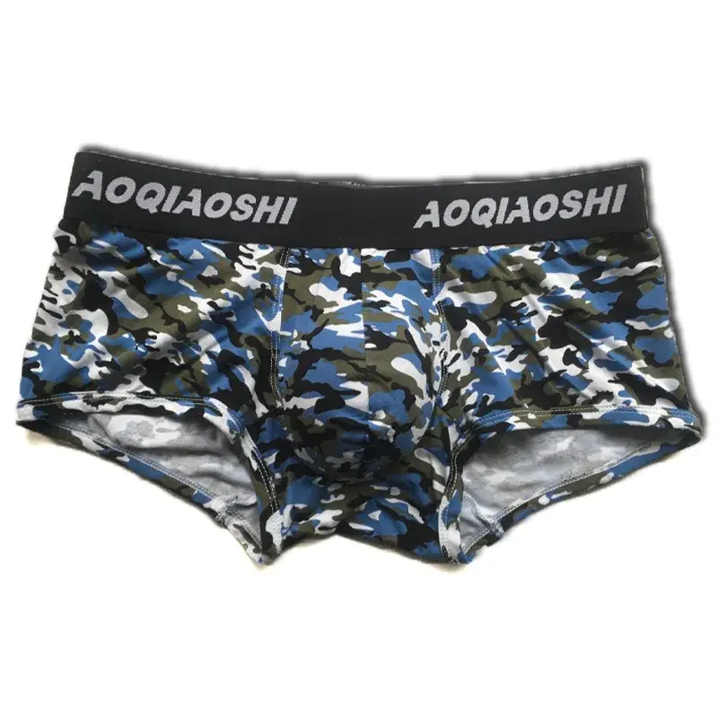 ผู้ชายชุดชั้นในผ้าฝ้าย Camouflage กางเกงนักมวยกางเกง Bulge POUCH PLUS ขนาดวัยรุ่น Breathable Underpants หนุ่มชุดชั้นในชาย — image 3