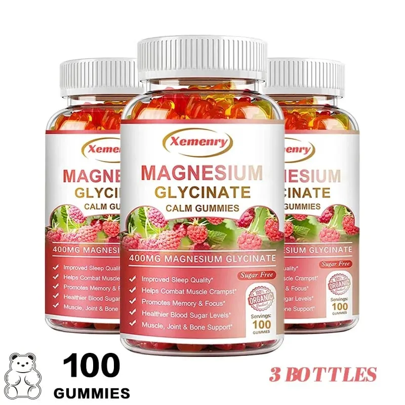 Magnesium Glycinate Gummies Calm Relieves Stress Support Sleep Support Memory Concentration & Muscle Spasms — image 11