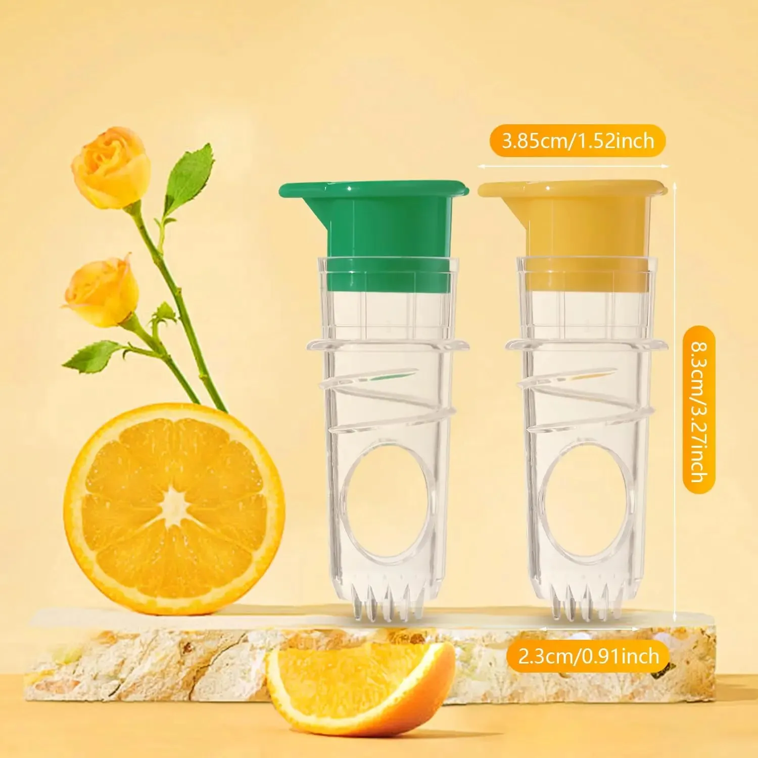 1/2pcs Mini Spremiagrumi Limone Spremiagrumi Portatile Con Coperchio Spremere Lime per Cocktail Facile Estrattore di Succo di Freschezza Preservare — image 4