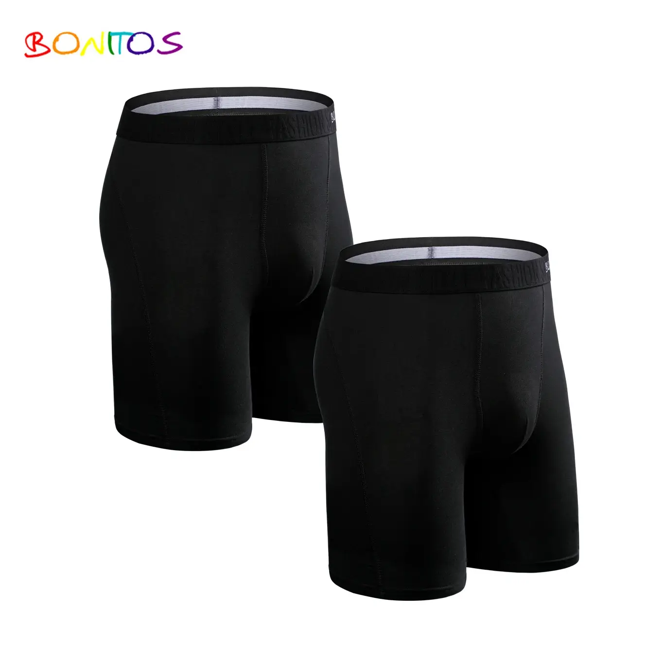 2pcs Pack Long Leg Boxer Shorts Men Panties Kit Homme Underpants Boxershorts Slip Underwear for Man Cotton Male Sexy Set Box Gym — image 4