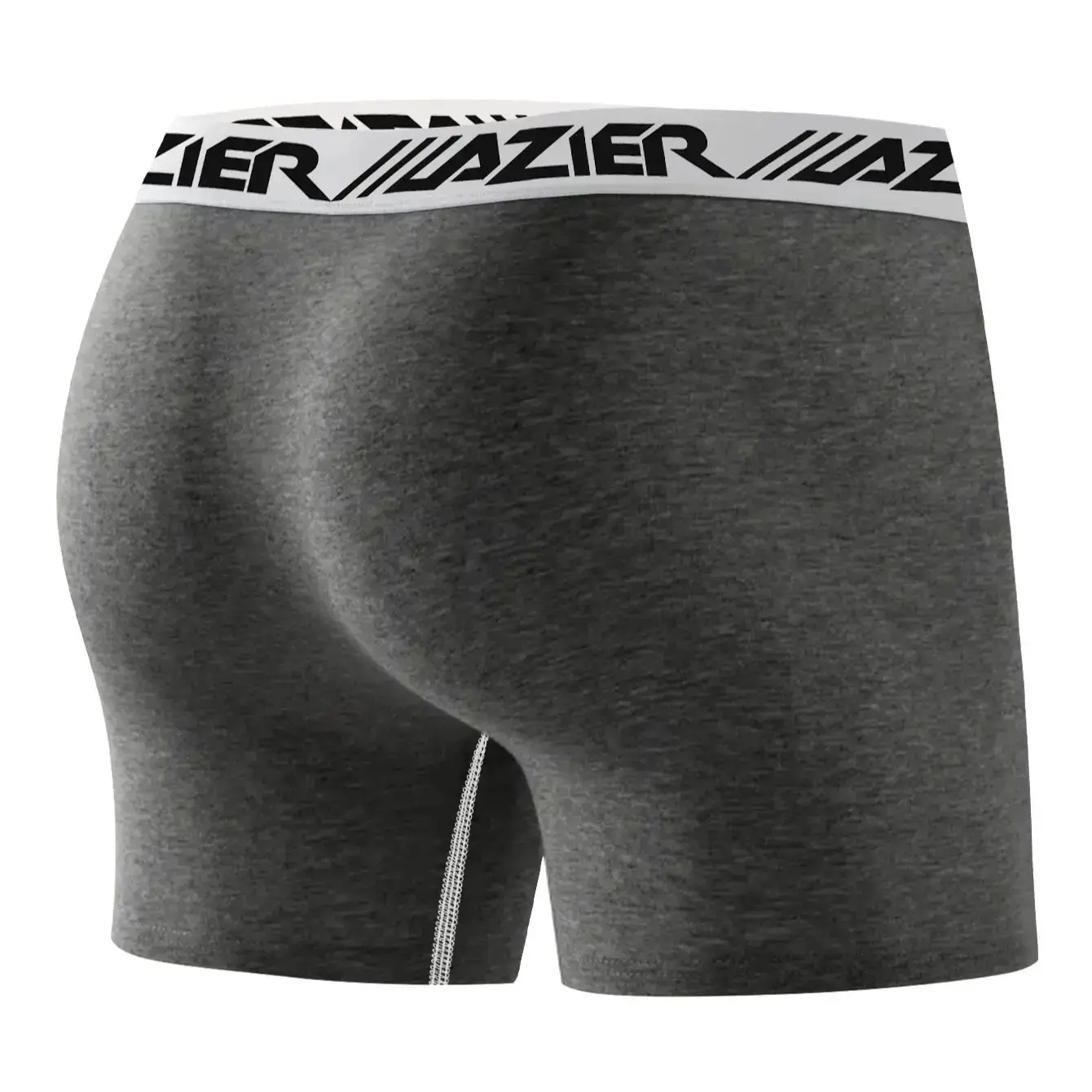 4 Piece Men's Underwear Soft Comfortable Men's Long Boxer Briefs Stylish Simple Contrasting High-end Men's Leggings — image 3