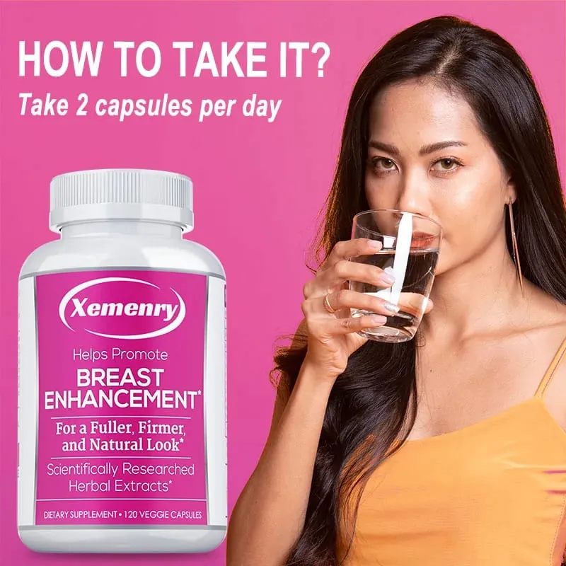 Breast Enhancement Capsules - Supports Balanced Estrogen Metabolism Enlarges Breasts Improves Skin Regulates Mood Non-GMO — image 6