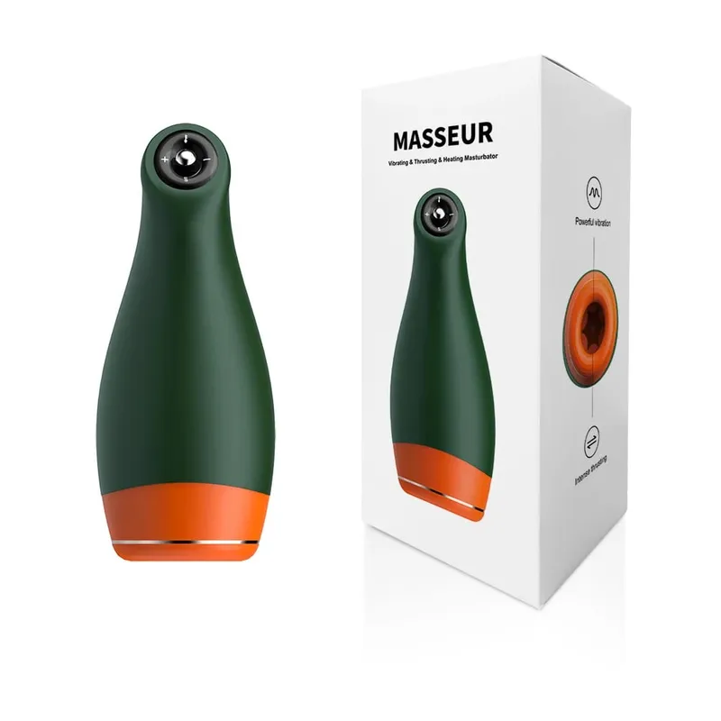 Pleasure Engine Tazza del Masturbatore Maschile Spinta Vibrante Riscaldamento Macchina Intima per Gli Uomini Masturbazione Giocattoli Adulti Del Sesso