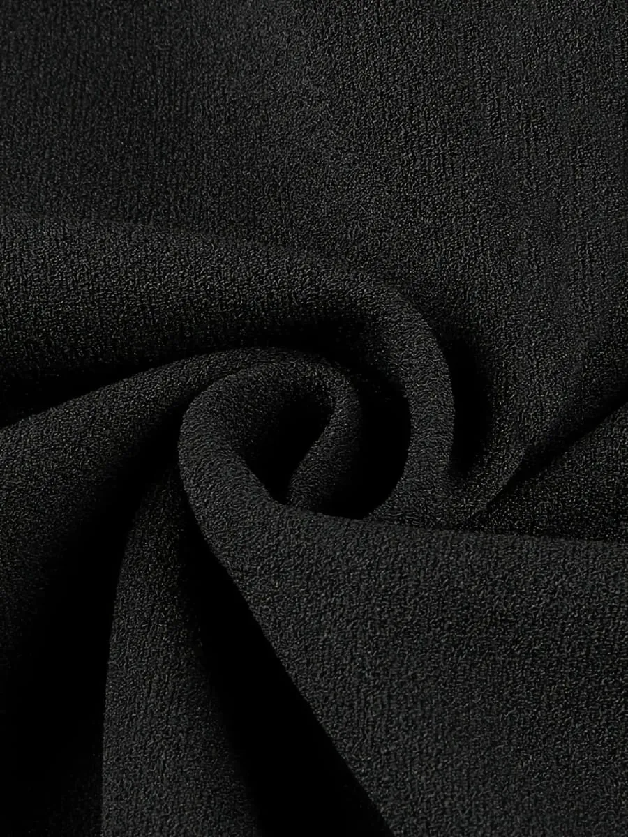 Wanita Musim Panas Tanpa Lengan Elegan Zip Depan Pejabat Kerja Blok Warna A-Line Perniagaan Kasual Pesta Slim Fit dan Pakaian Ayunan Suar — image 4