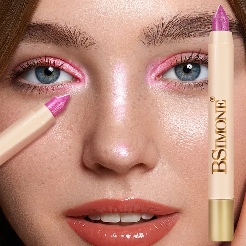1 stk perleskinnende øjenskyggestifter Højpigmenteret øjenskyggeblyant Glitter Vandtæt Langtidsholdbar øjenmakeup Ikke-udtværet — image 9