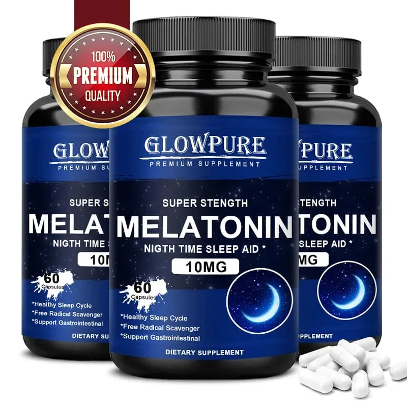 Kapsul Melatonin 10 mg - Melegakan Insomnia Kualiti Tidur Sihat Melegakan Tekanan Tidur Nyenyak — image 1