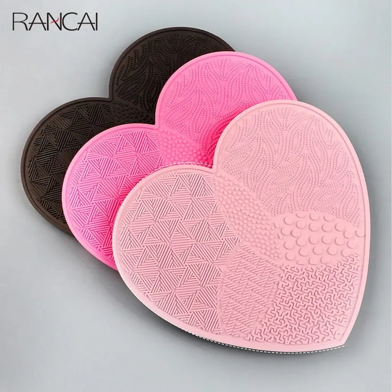 Scrubbing Pad Makeup Brushes Cleaning Silicone With Suction Cup Love Cleaner Washing Cosmetic Brush Beauty Supplies Tool — image 6