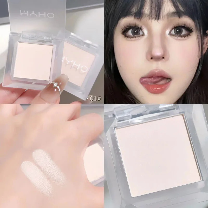 1 Pz Monocromatico Opaco Evidenziare Affumicato Ombretto Piatto In Polvere È Delicato e Durevole Naturalmente Schiarente Dopamina Occhio Shado