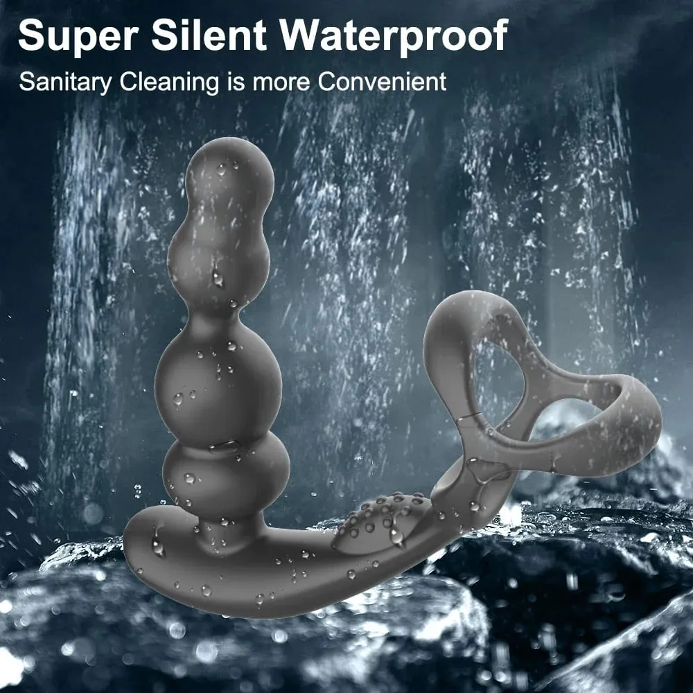 Fernbedienung Männliches Prostata-Massagegerät Vibrator 360°Drehbares Spielzeug Vibrator Ring Plugs Masturbator Dildo Anal Butt Sex Plug Tragbar — image 5