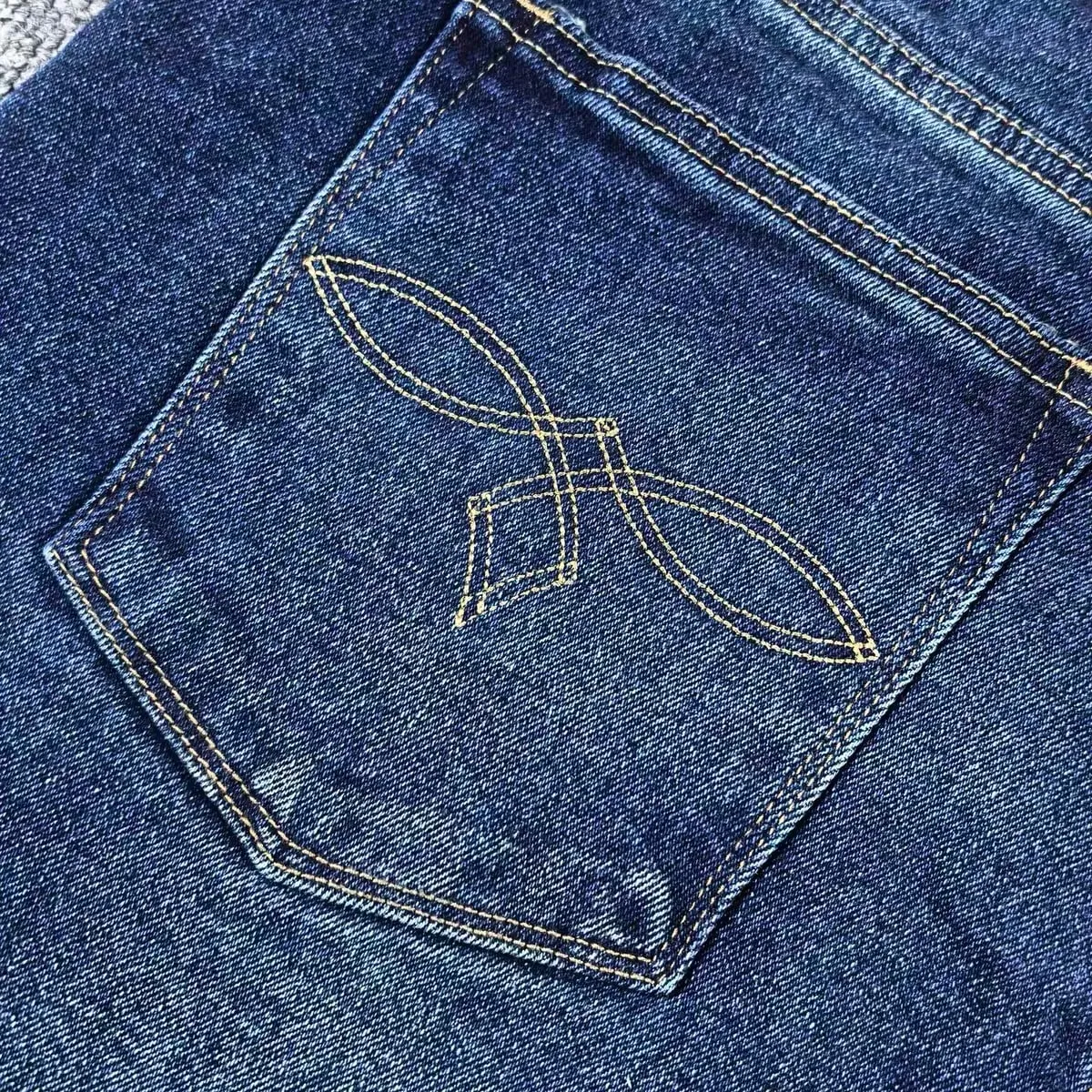 RRL American Retro Elastic Denim Jeans Indigo gewaschen Dicker gerader Schnitt Verschleißfeste Herren-Jeans mit mittlerer Taille und Reißverschluss Herbstsaison — image 4