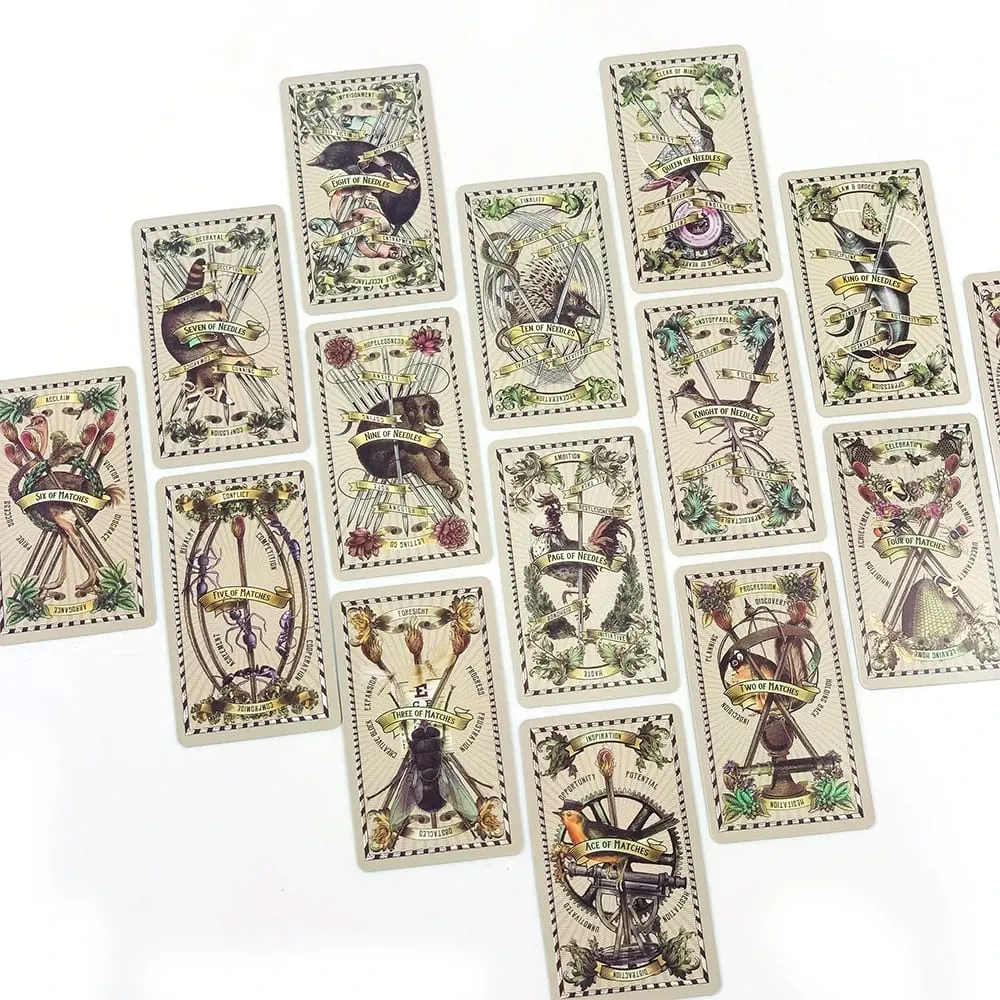 5-Cent-Tarotkarten 78-teiliges Vintage-Retro-Tarot-Deck-Wahrsagungs-Borad-Spielkartenspiel für Tarot-Leseanfänger — image 5