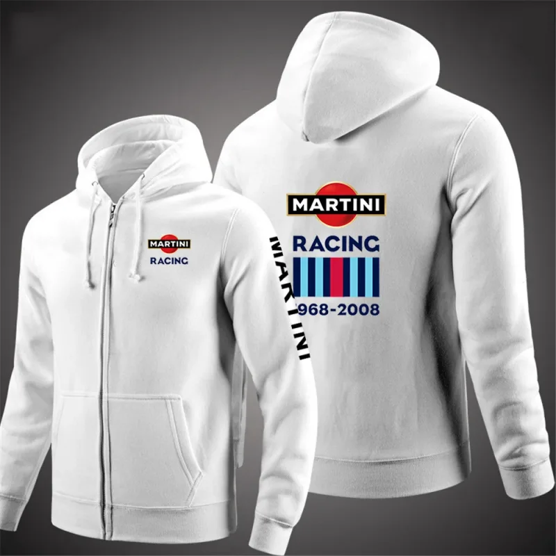 Martini Racing 2024 Men's Fashion Hoodies Spring And Autumn Solid Color Zipper Pullover Comfort Harajuku Top Sweatshirts — image 11