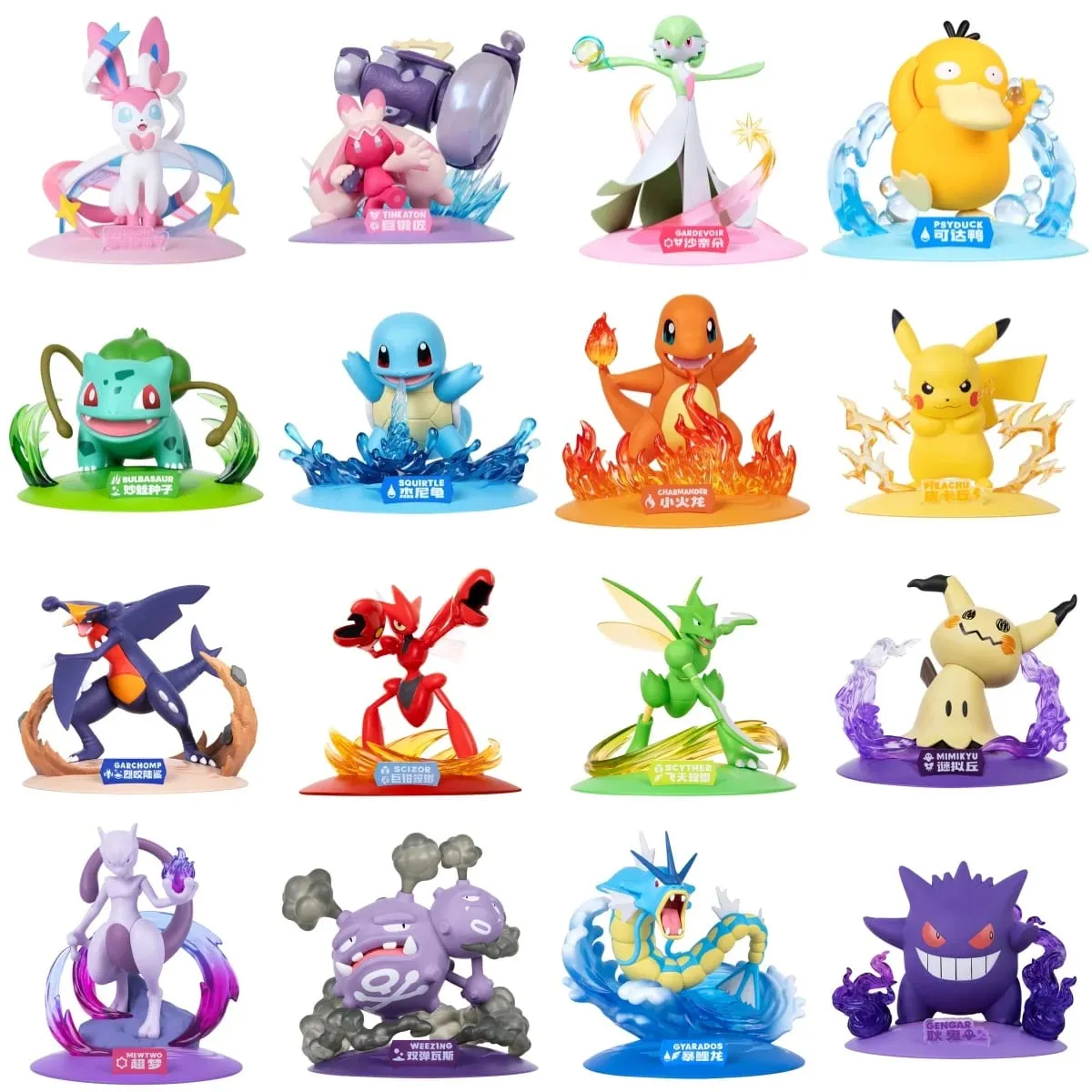 Genuine Pokemon Action Figures Pikachu Mewtwo Figurine Gardevoir Sylveon Anime Collect Model Pocket Monster Toy Gift — image 1