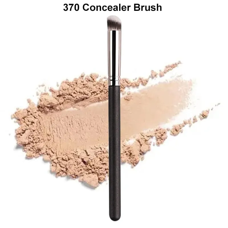 3 uds base biselada brochas de maquillaje corrector cubierta sin costuras sintético círculo oscuro crema líquida cosméticos herramienta de brocha de contorno — image 5