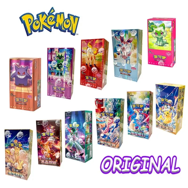 Pokemon asal Scarlet Violet Gem Pack Vol6 Kotak Nipis TCG Collectible Battle Kad Dagangan Hadiah Mainan Versi Cina Ringkas — image 1