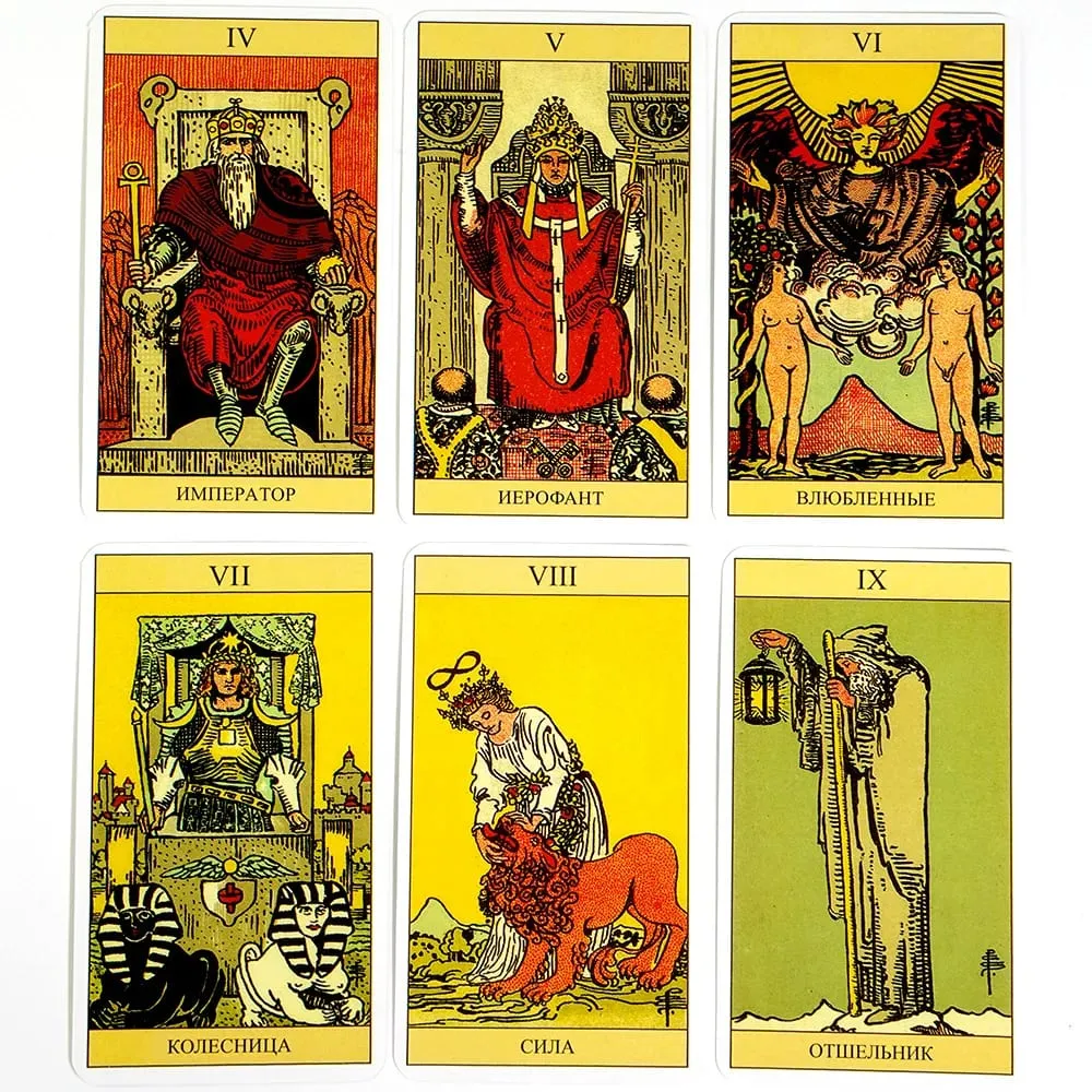 Tarot Cards Rider Waite Tarot Board Game Divination Cards Oracle Russian Spanish English Version for Beginners Party Game Toy — image 3