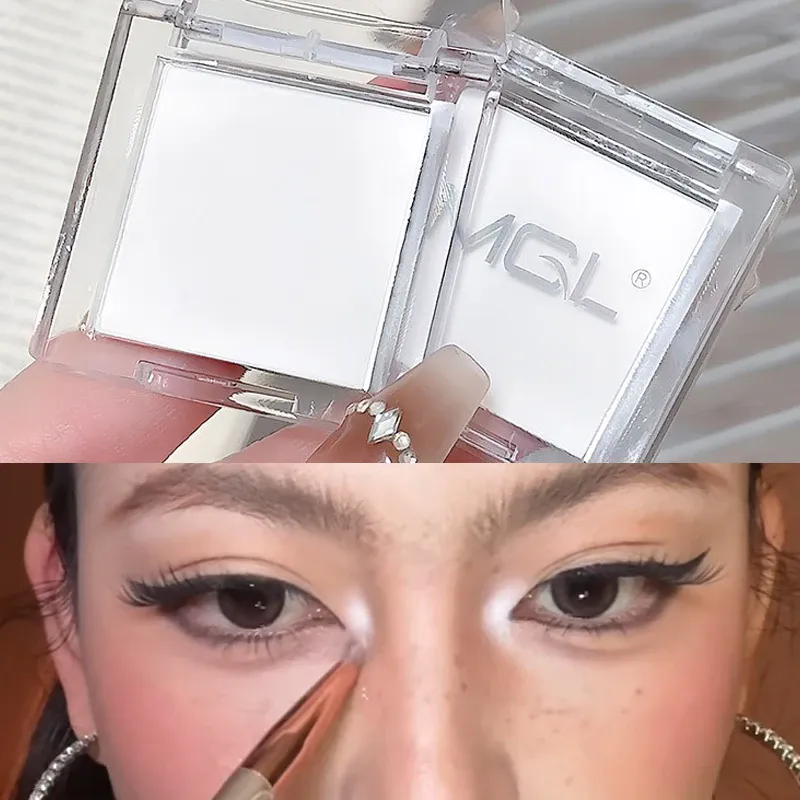Mat hvid monokrom øjenskyggepalette Naturlig 3D Brightening Eyeshadow Highlighter Powder Langtidsholdbar øjenmakeuppalette — image 1