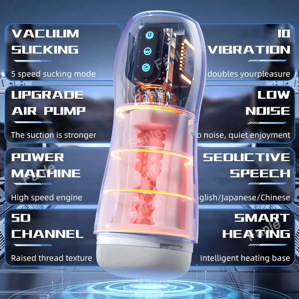 Automatische Männlich Saugen Masturbator Vibration Blowjob Maschine Heizung Masturbation Tasse Sex Spielzeug Erwachsene für Männer Masturbieren Liefert — image 3