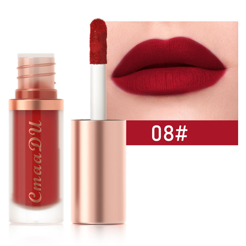 1 stücke Wasserdichte Matte Samt Lip Glasur Feuchtigkeitsspendende Langlebige Nicht-stick Tasse Nicht Leicht Zu Verblassen Lip Gloss lippenstift Make-Up — image 16