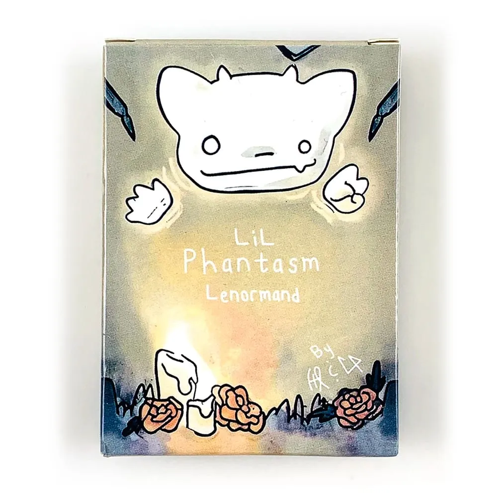 Lil Phantasm Lenormand Oracle Deck 36 Cute Ghost-Themed Oracle Único Artístico Fortune Telling Cards Jogo Jogos de Halloween